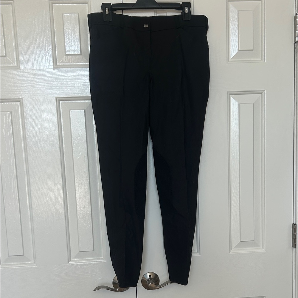Black Breeches w/ Suede Knee Patch